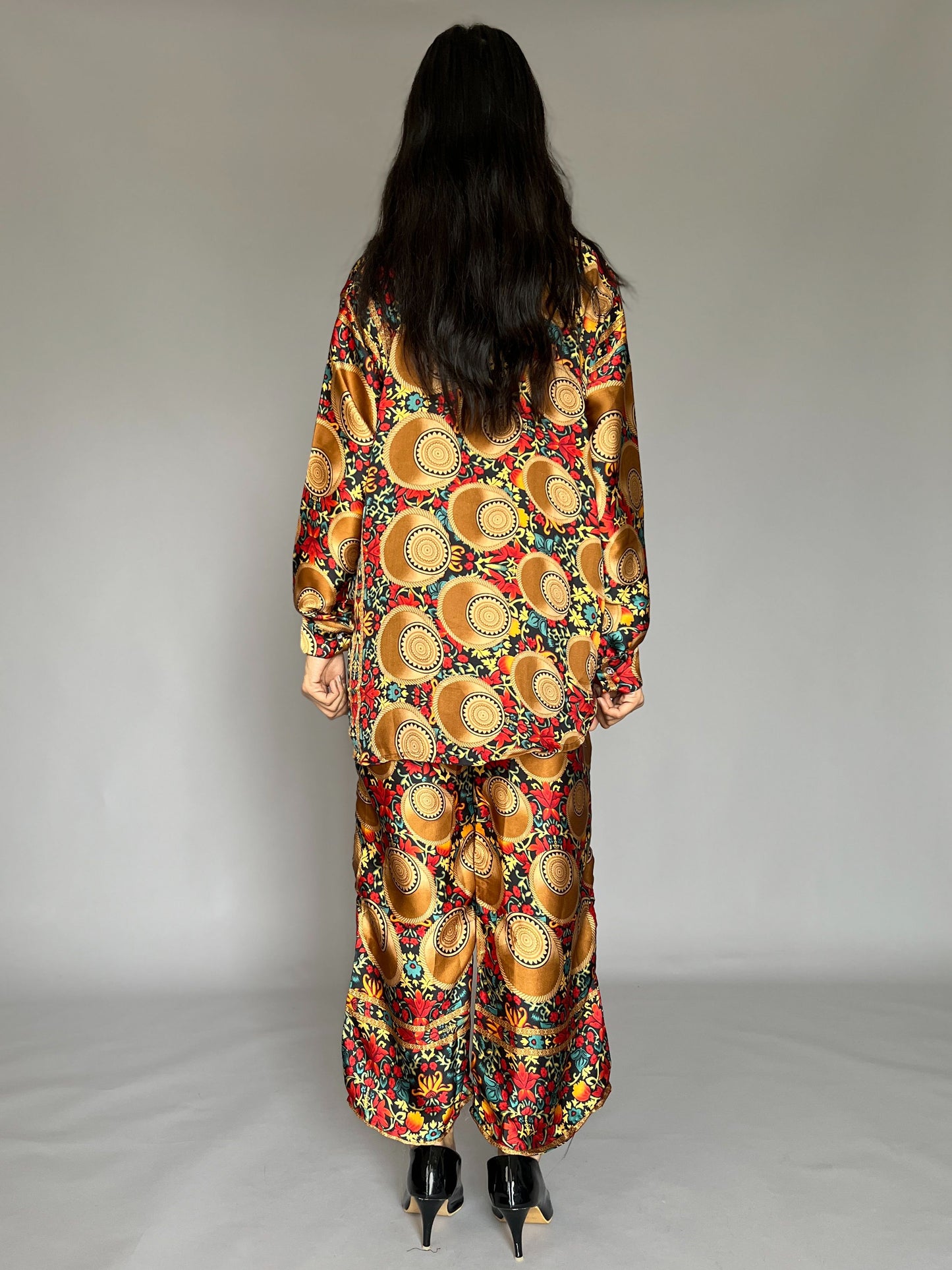 Satin Printed 2 Piece Coord set