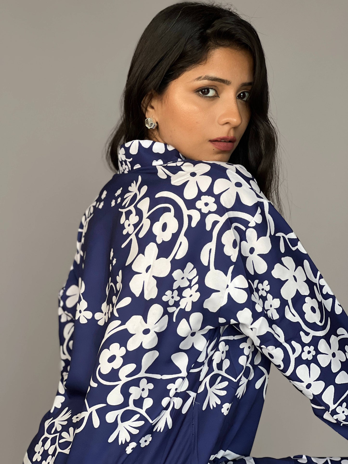 Blue Printed 2 Piece Coord Set
