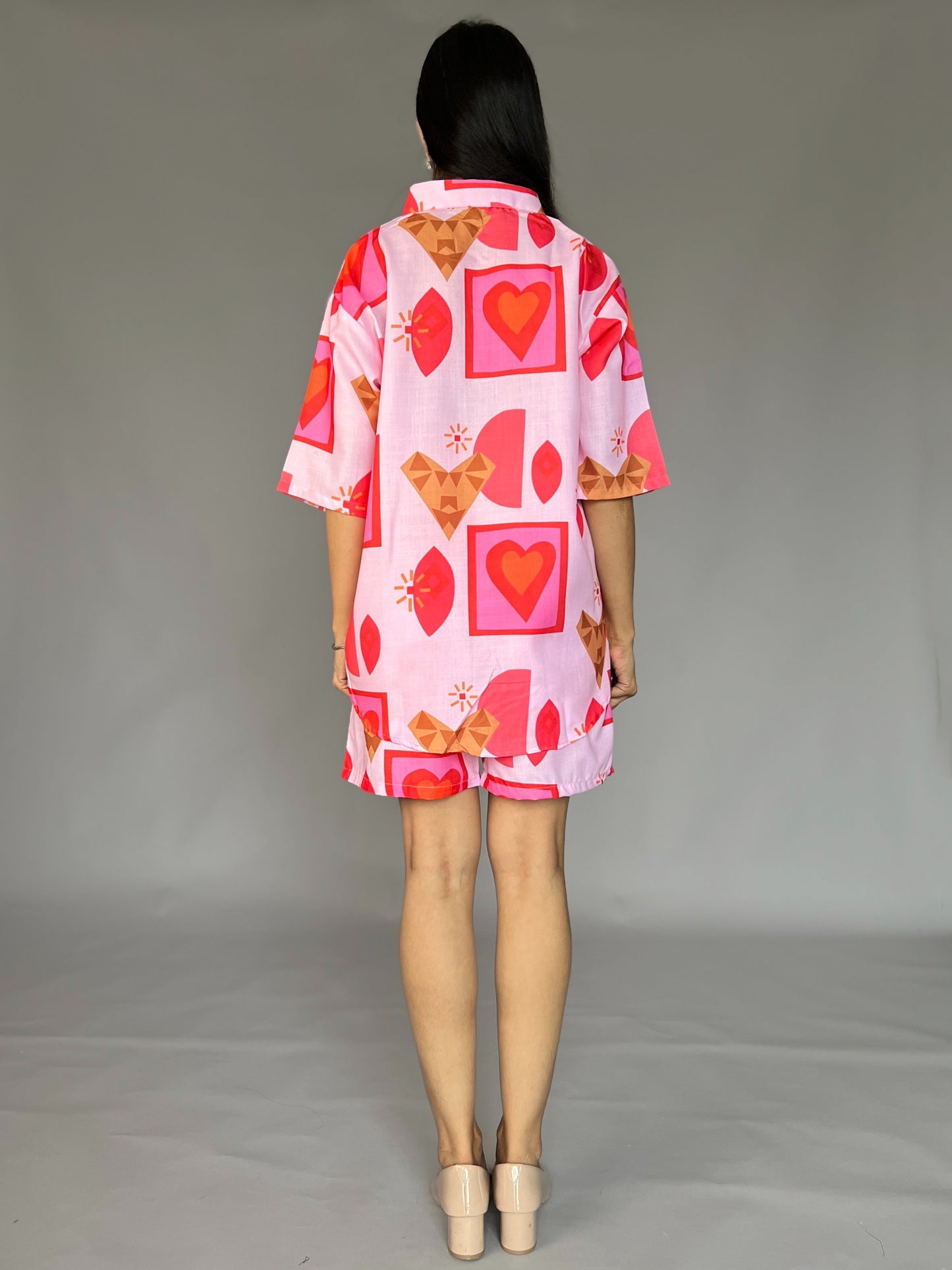 Printed Shorts 2 Piece Coord Set
