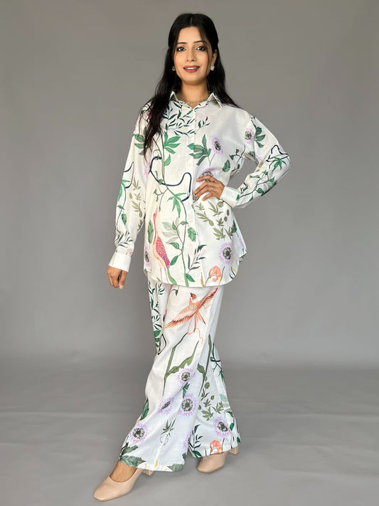 Floral 2 piece Pants Coord Set