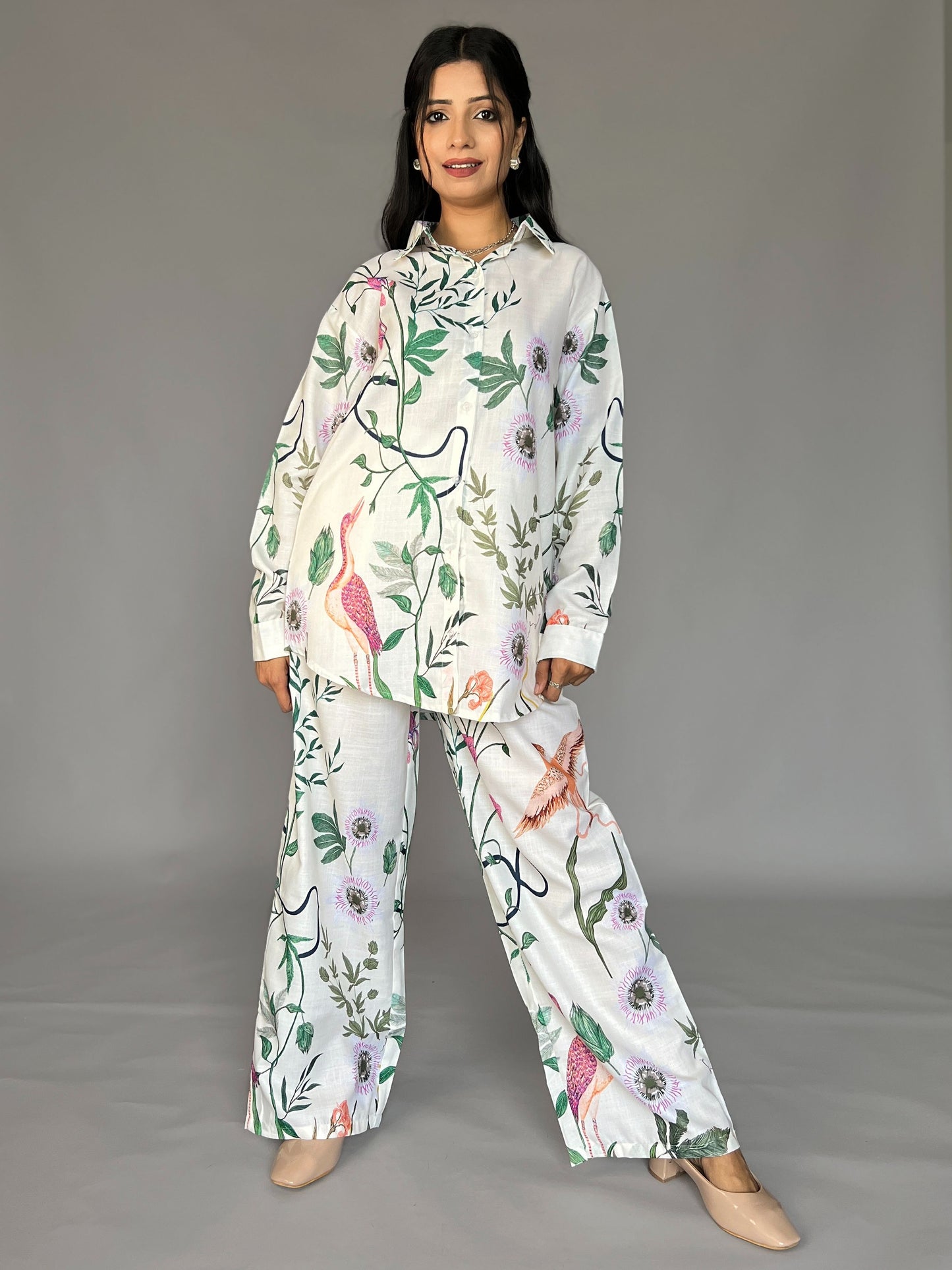 Floral 2 piece Pants Coord Set