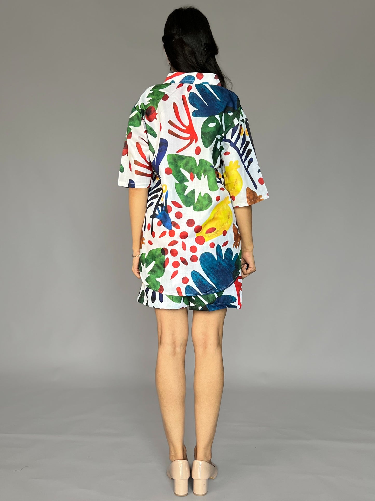 Printed Shorts 2 Piece Coord Set