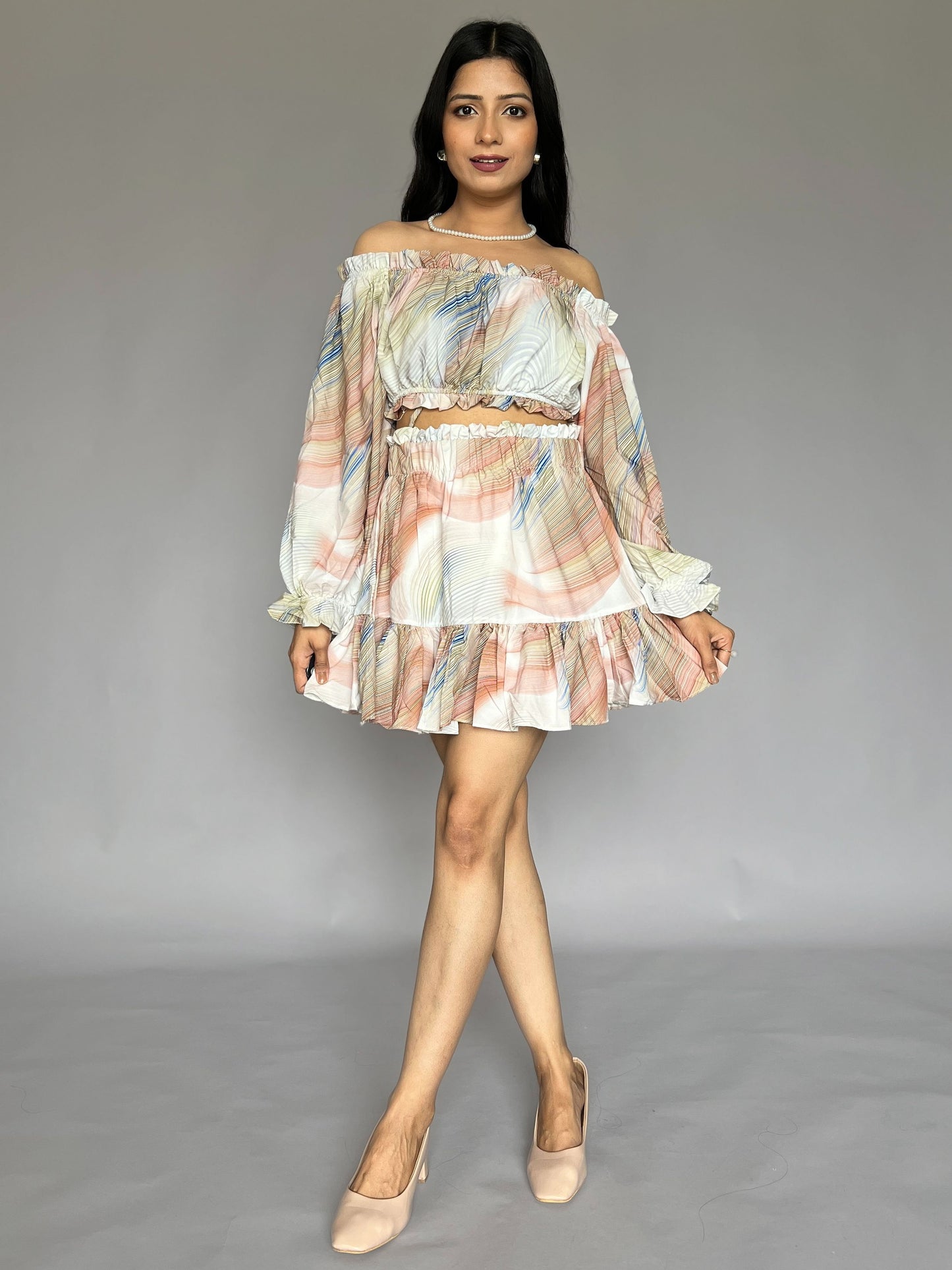 Skirt-Top 2 Piece  Coord Set