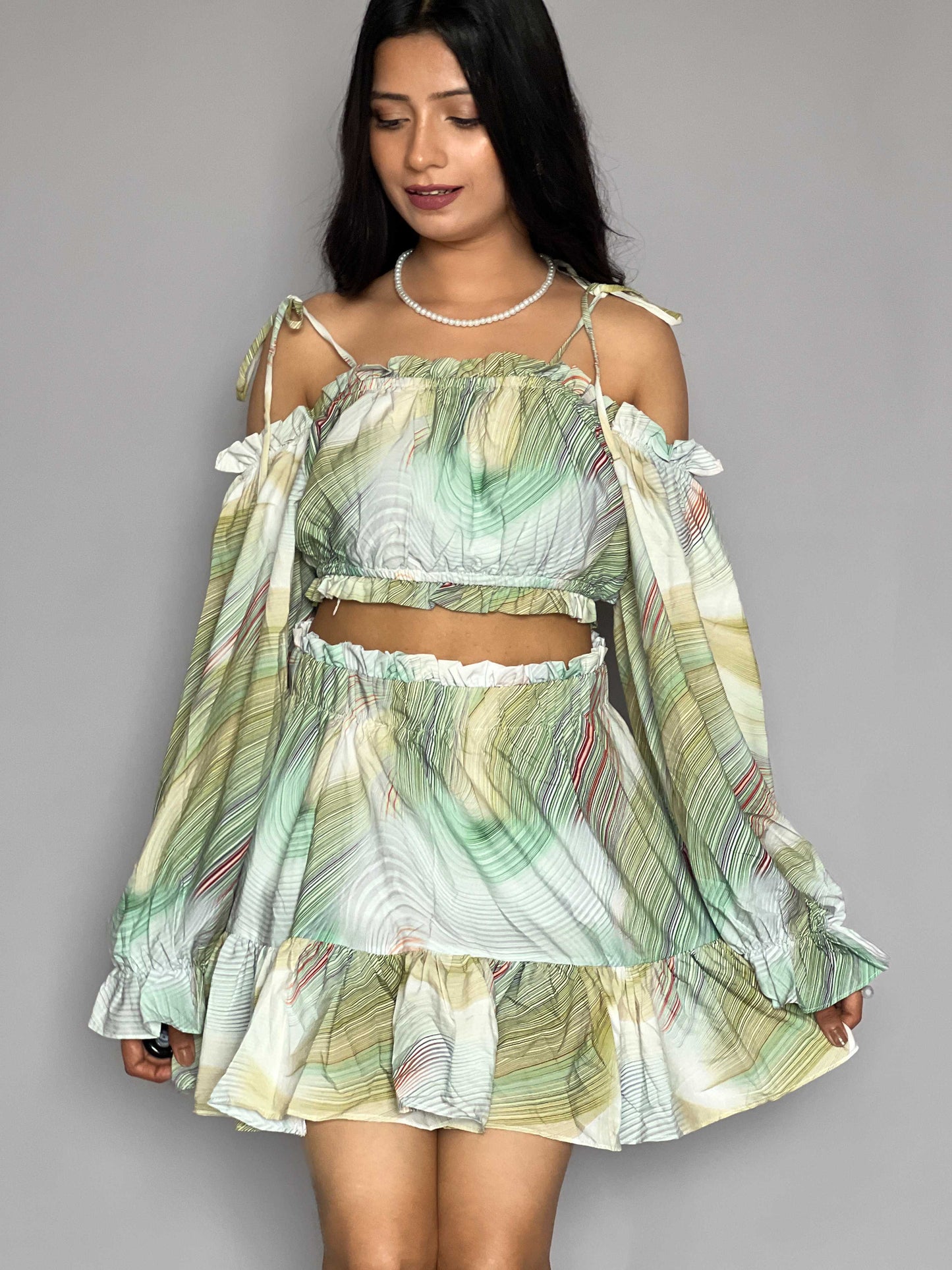 Skirt-Top 2 Piece  Coord Set