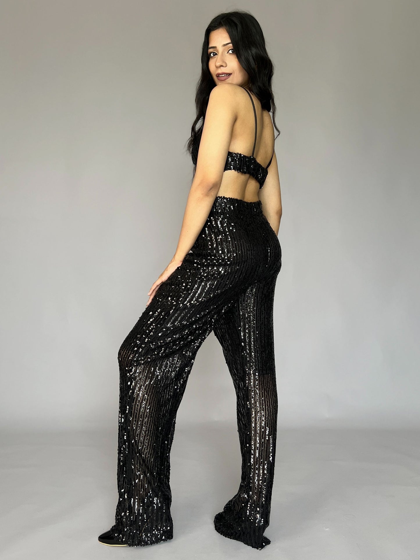 Sequin 2 Piece Pants Coord Set