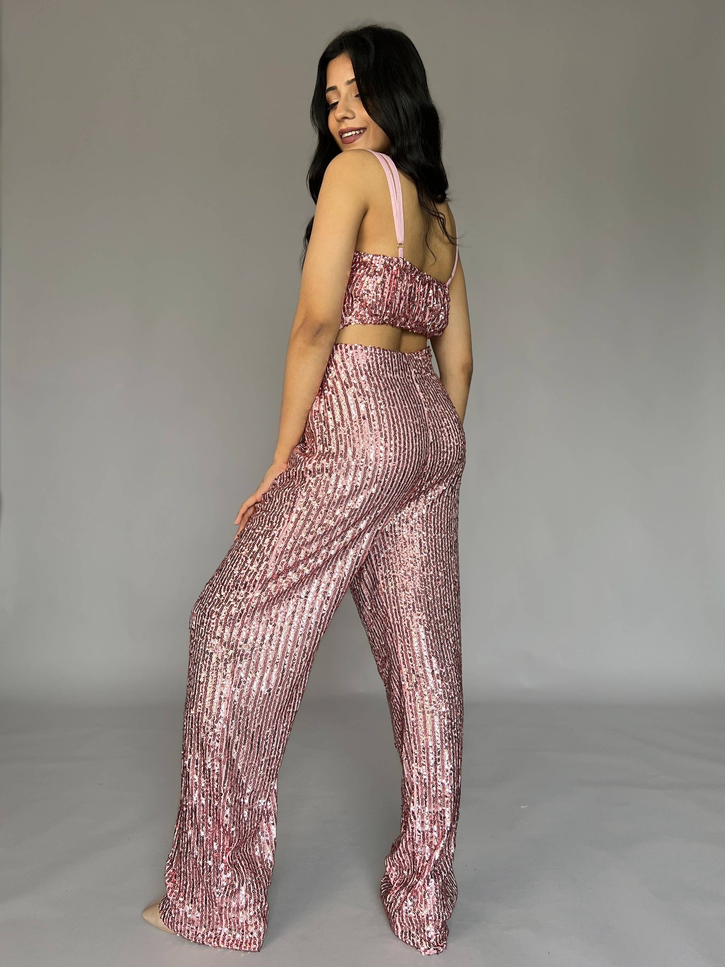 Sequin 2 Piece Pants Coord Set