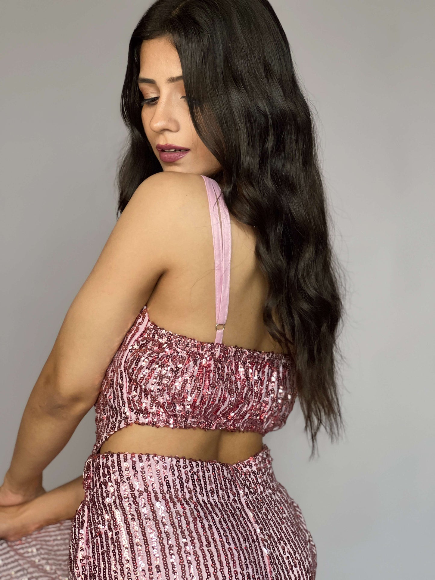 Sequin 2 Piece Pants Coord Set