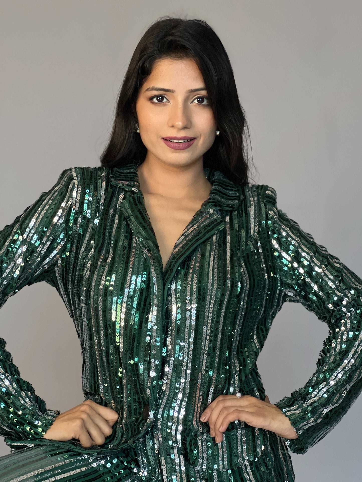 Sequin 2 Piece Blazer Coord Set