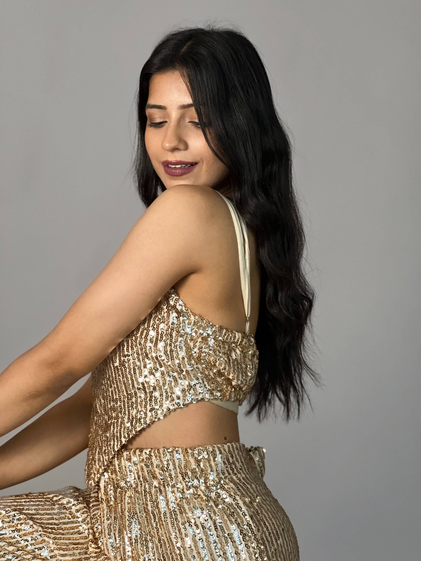 Sequin 2 Piece Pants Coord Set
