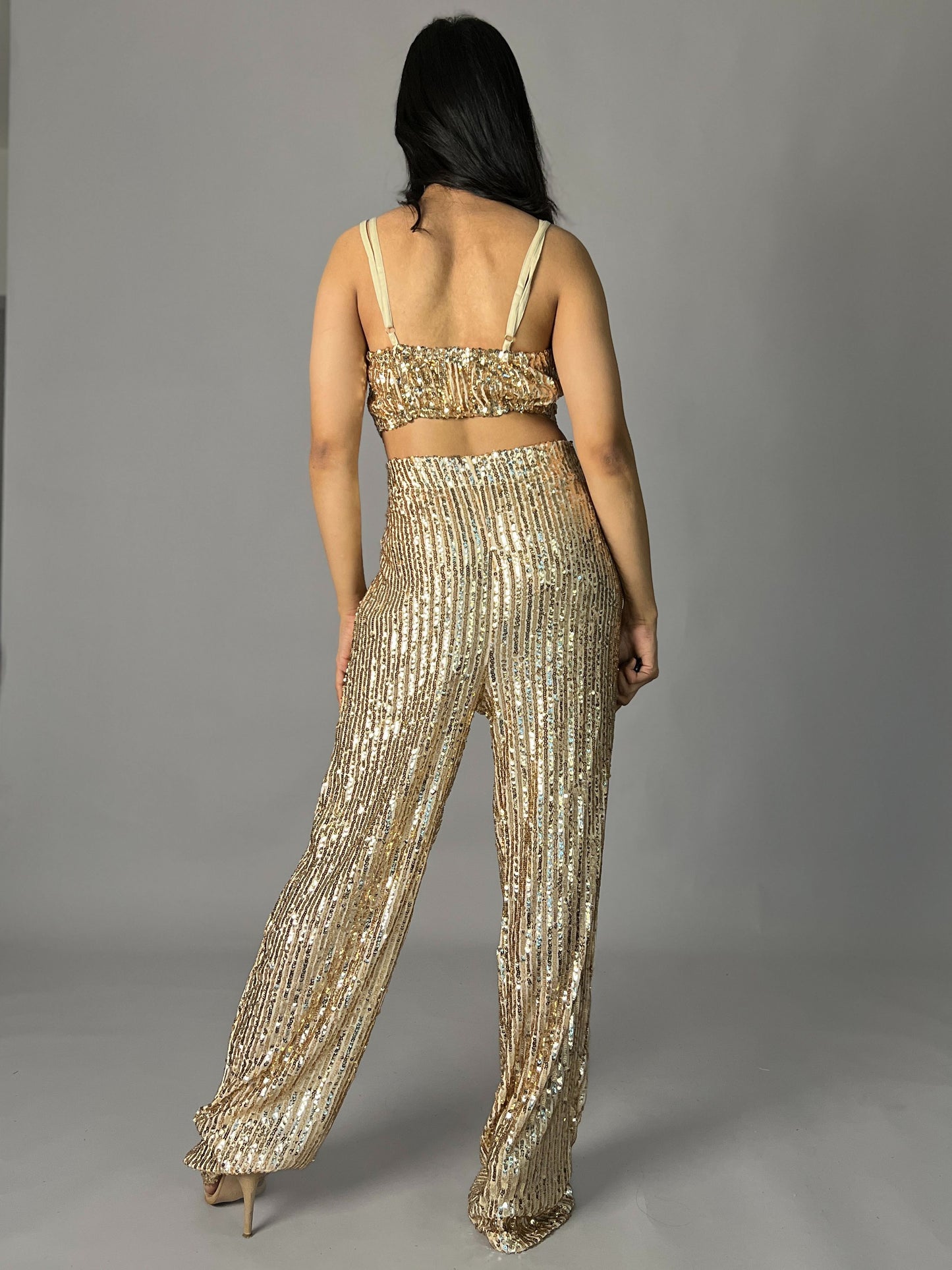 Sequin 2 Piece Pants Coord Set