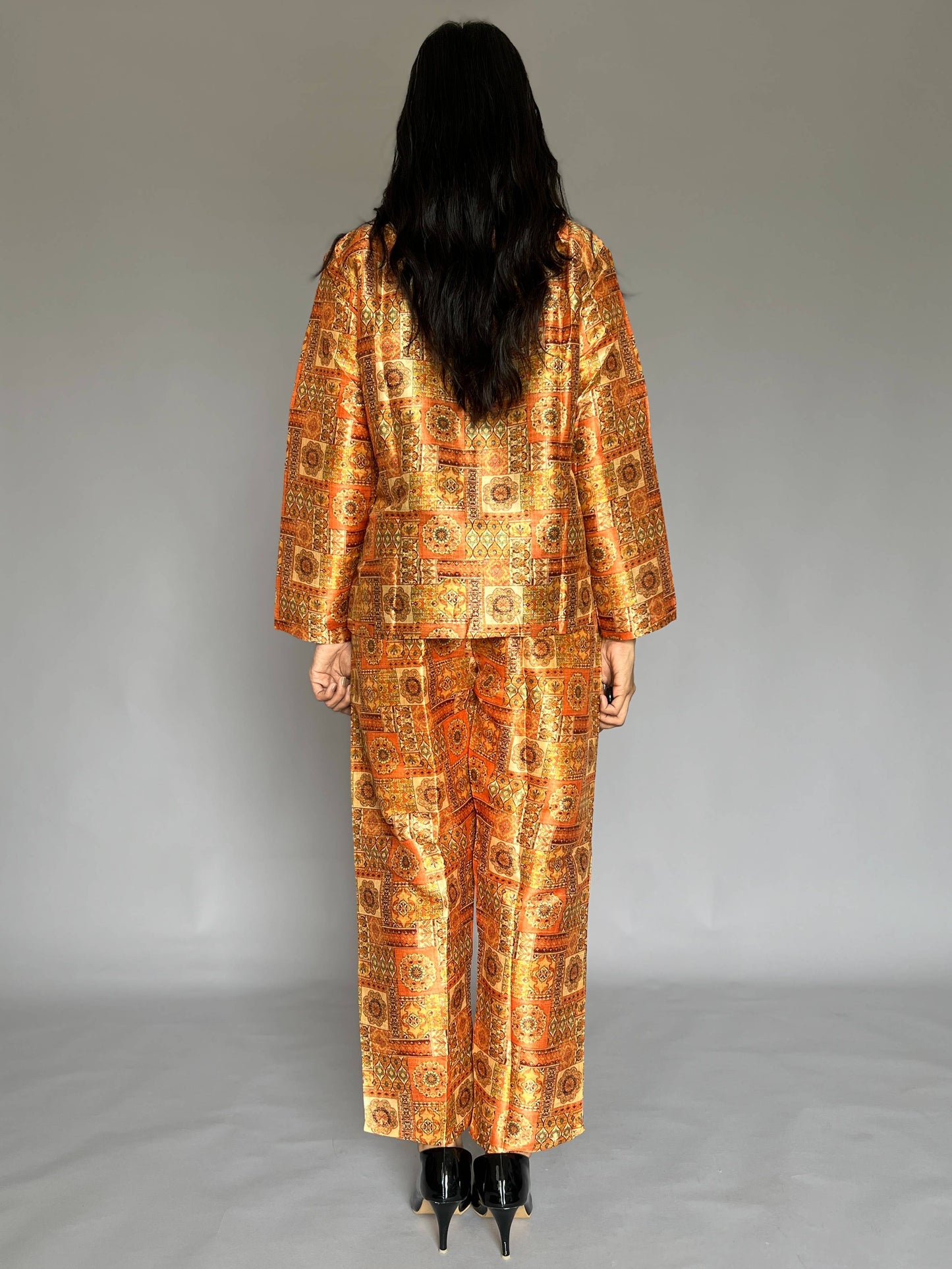 Printed Blazer-Pants 2 Piece Coord