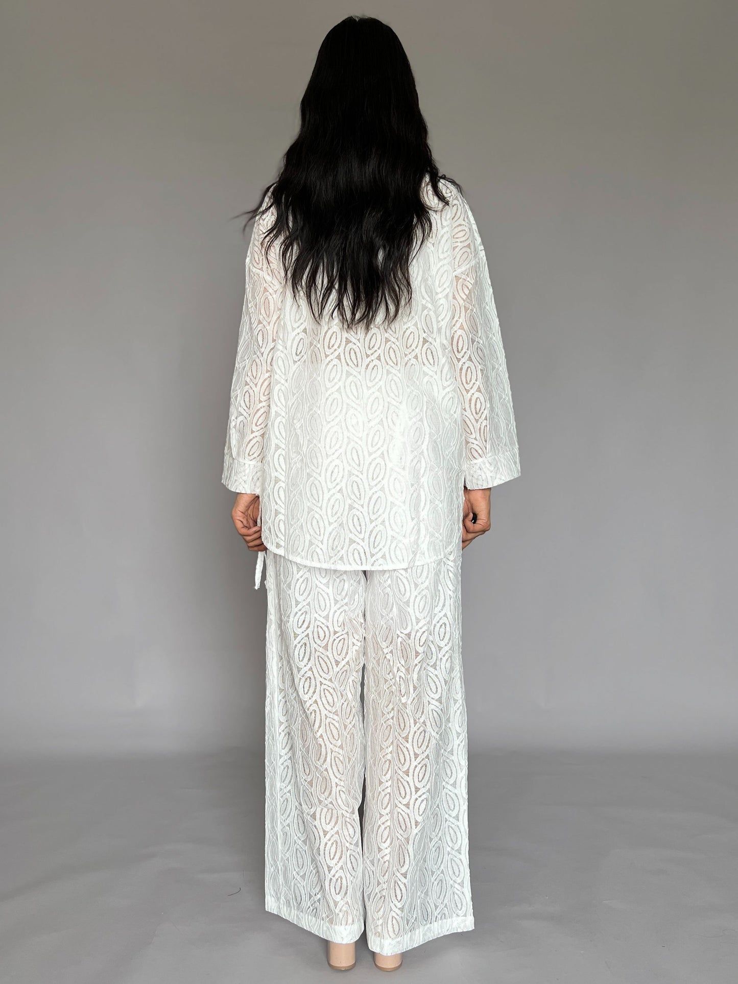 White Lace 2 Piece Coord Set