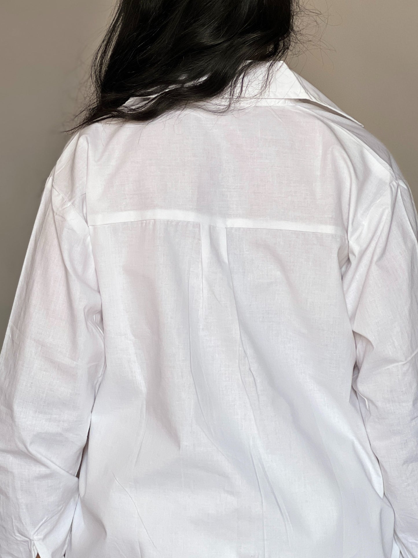 Classic White Cotton Shirt 2 Piece Coord Set