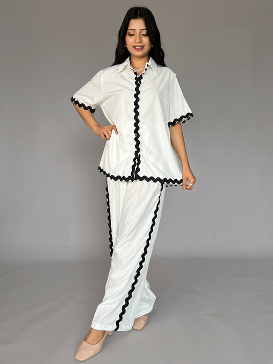 White 2 Piece  Coord Set