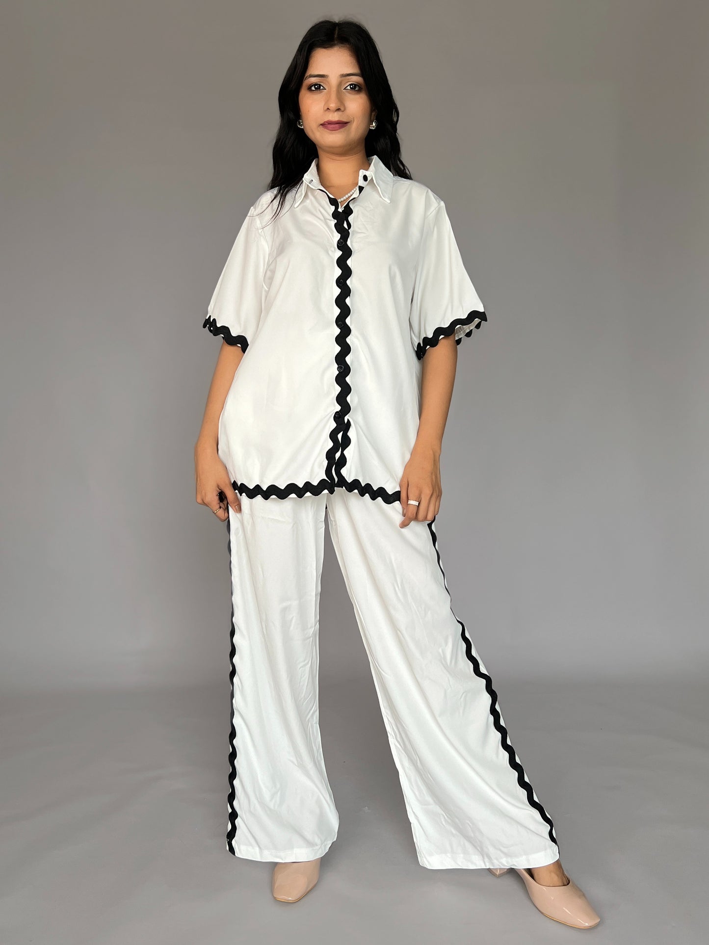 White 2 Piece  Coord Set