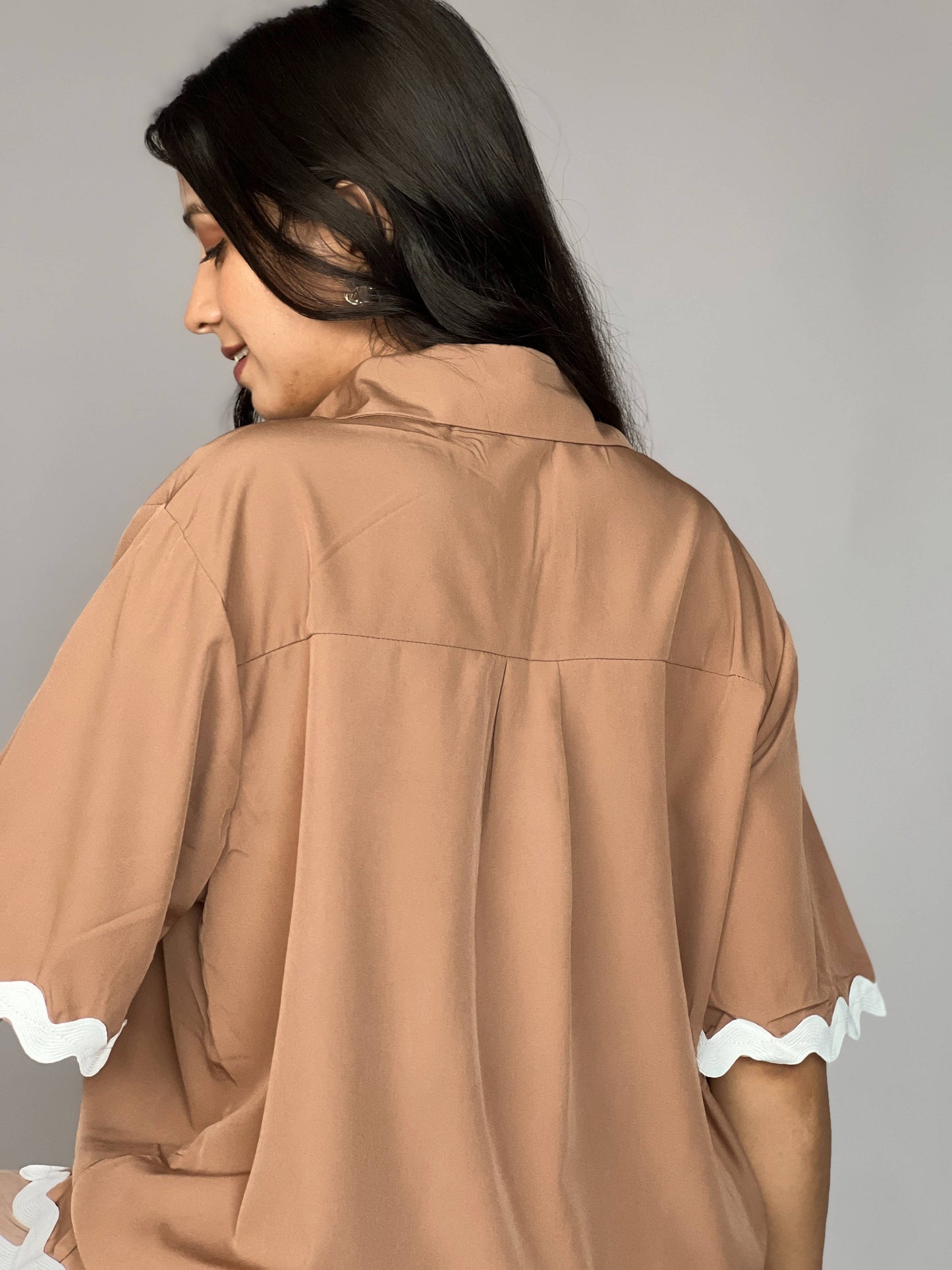 Brown 2 Piece  Coord Set