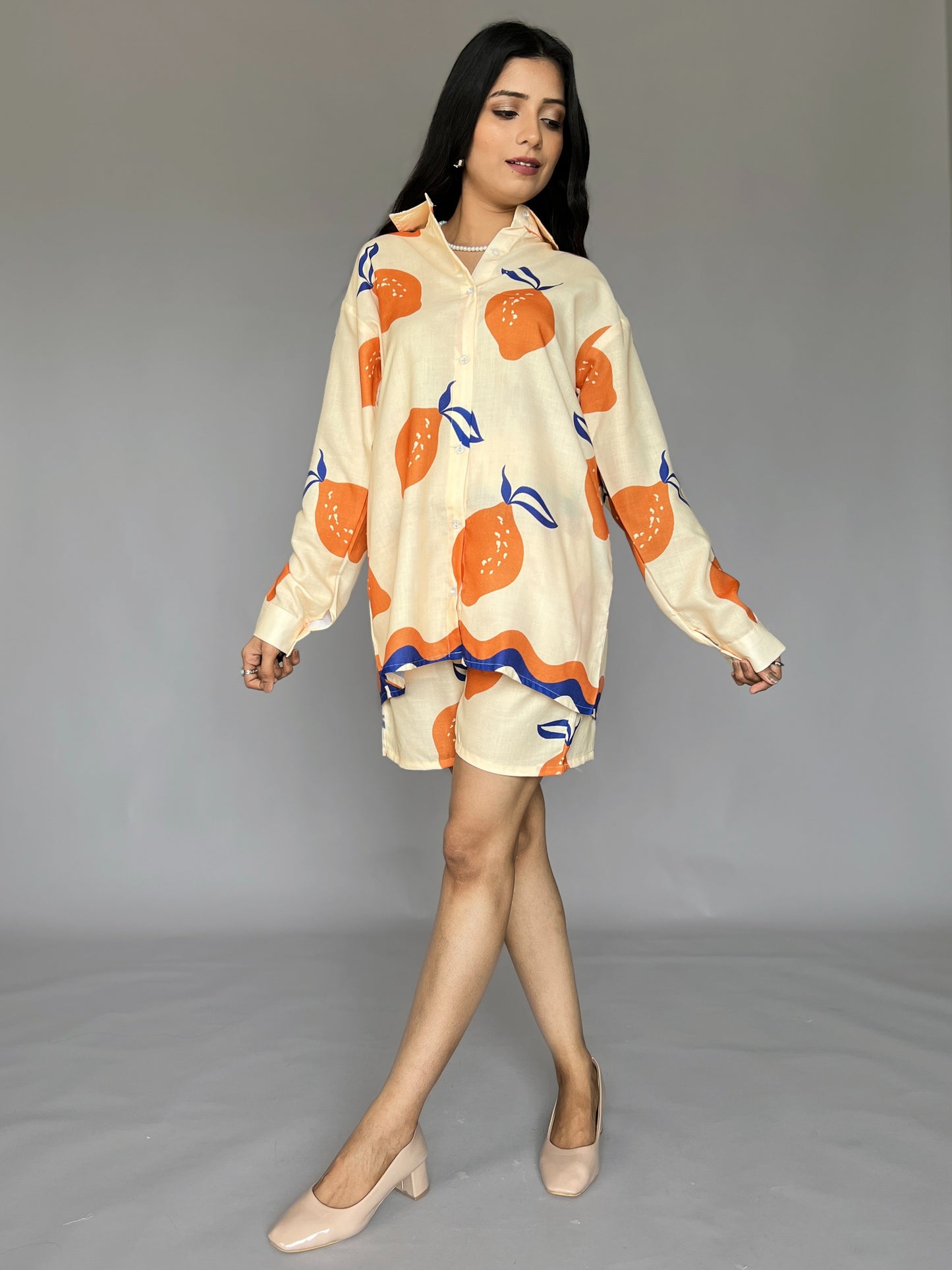Printed Shorts 2 Piece Coord Set