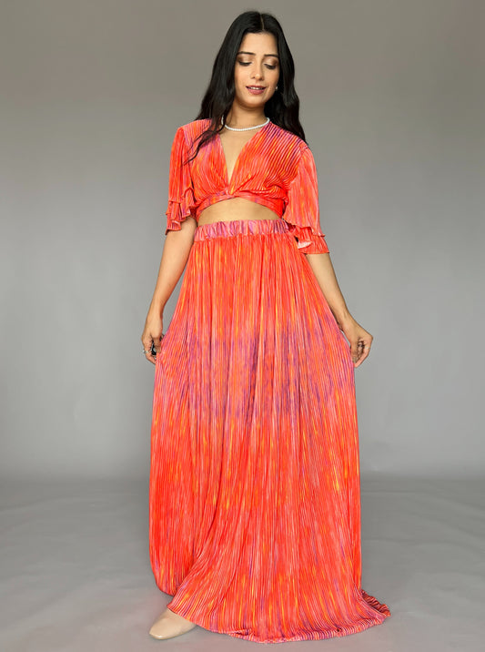 2 Piece Skirt-Top Coord Set