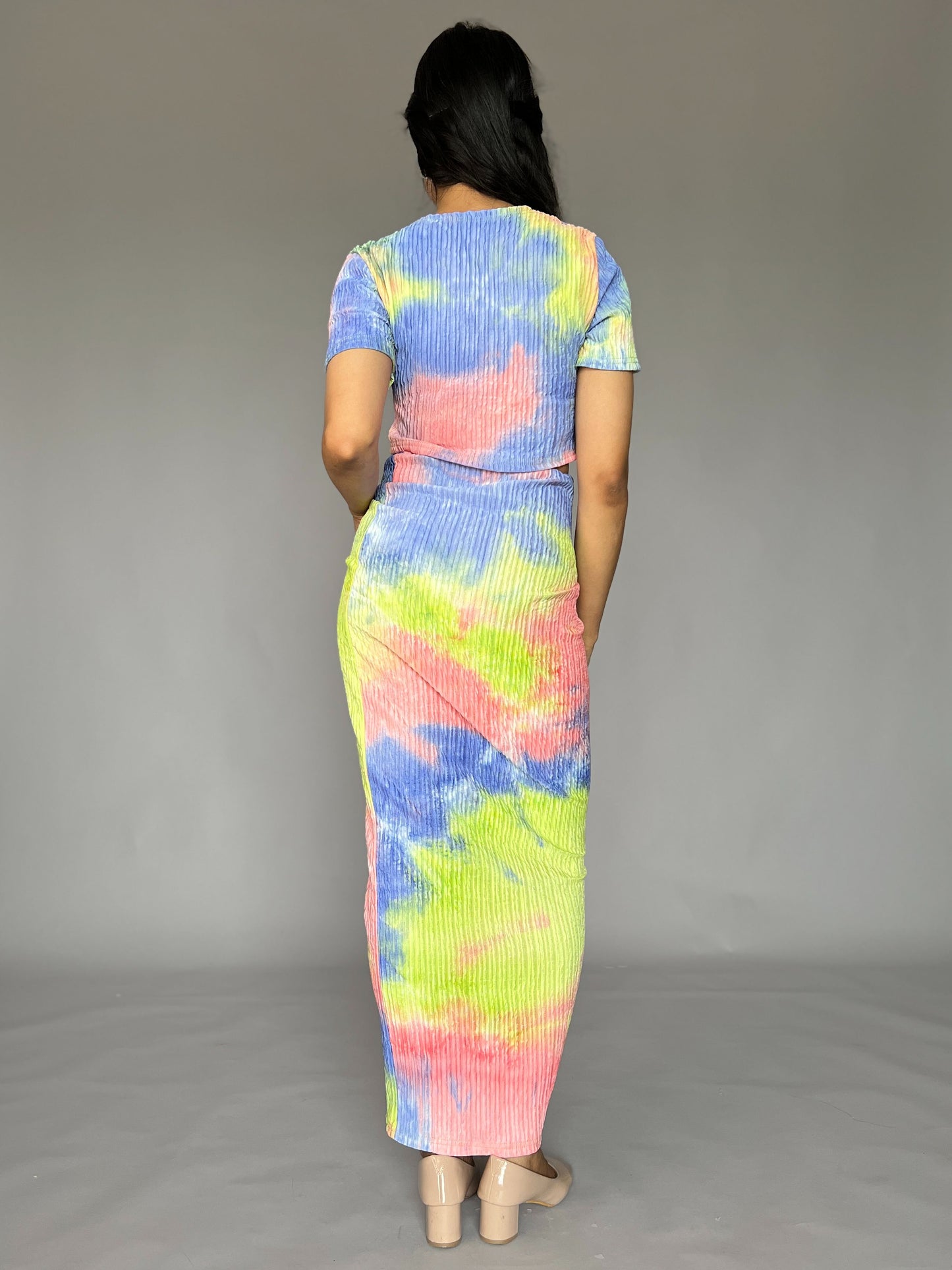 Tie Dye Skirt-Top Coord set