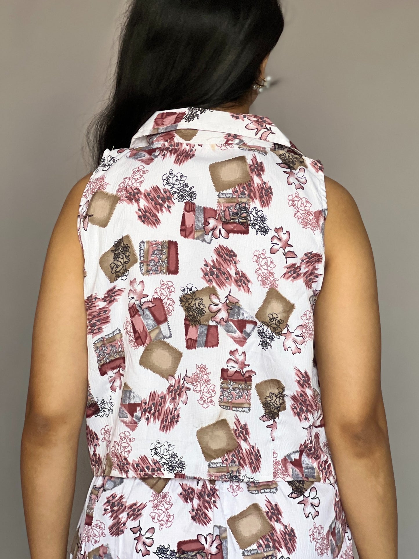 Coffee Date 2-Piece Printed Shorts Coord Set
