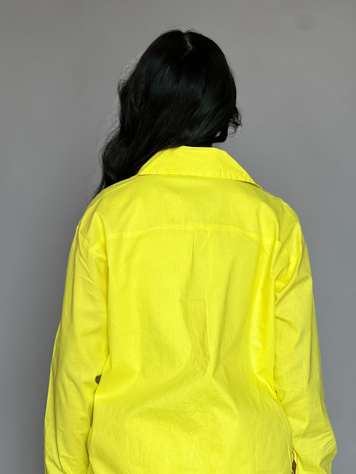 Neon Yellow 2-Piece Cotton Coord Set