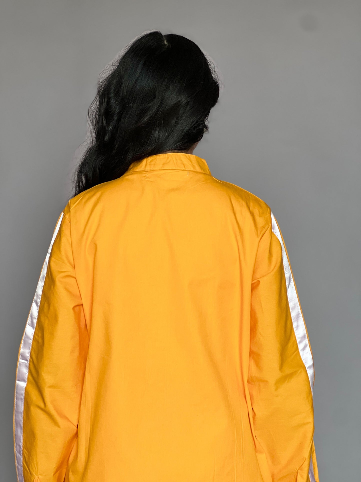 Sunset Yellow 2-Piece Reflective Stripe Coord Set