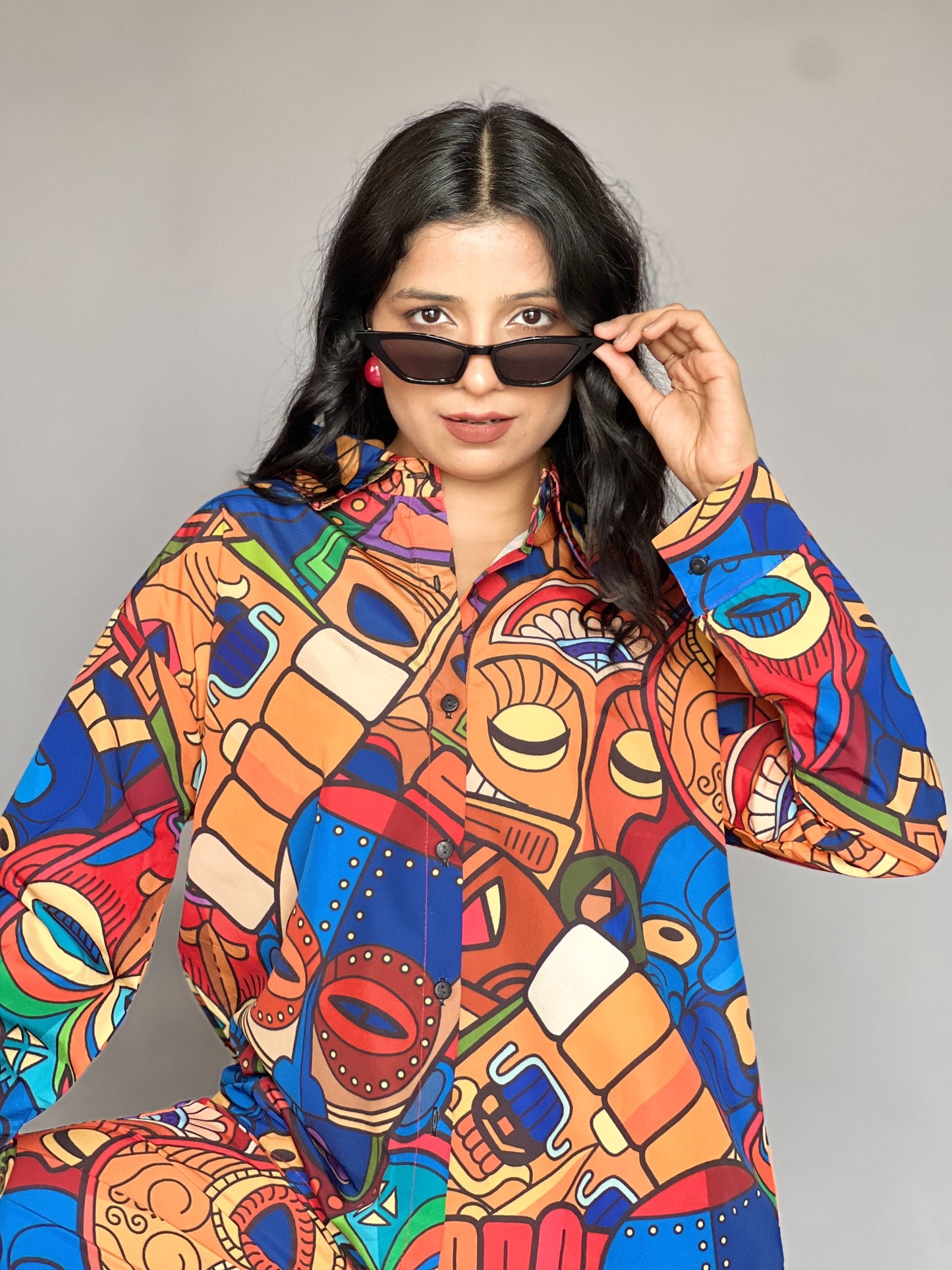 Tribal Art Print 2-Piece Power Coord Set