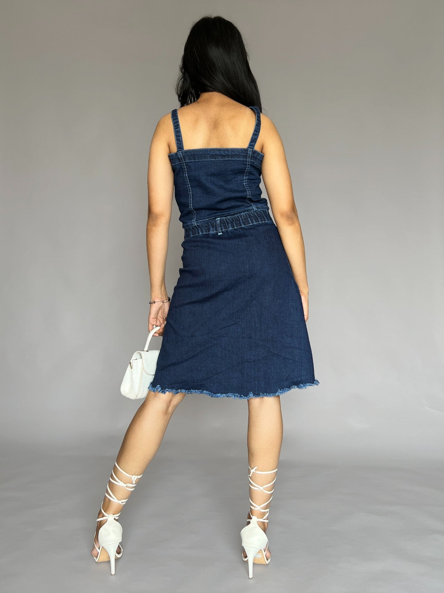 Denim 2-Piece Skirt Co-ord Set