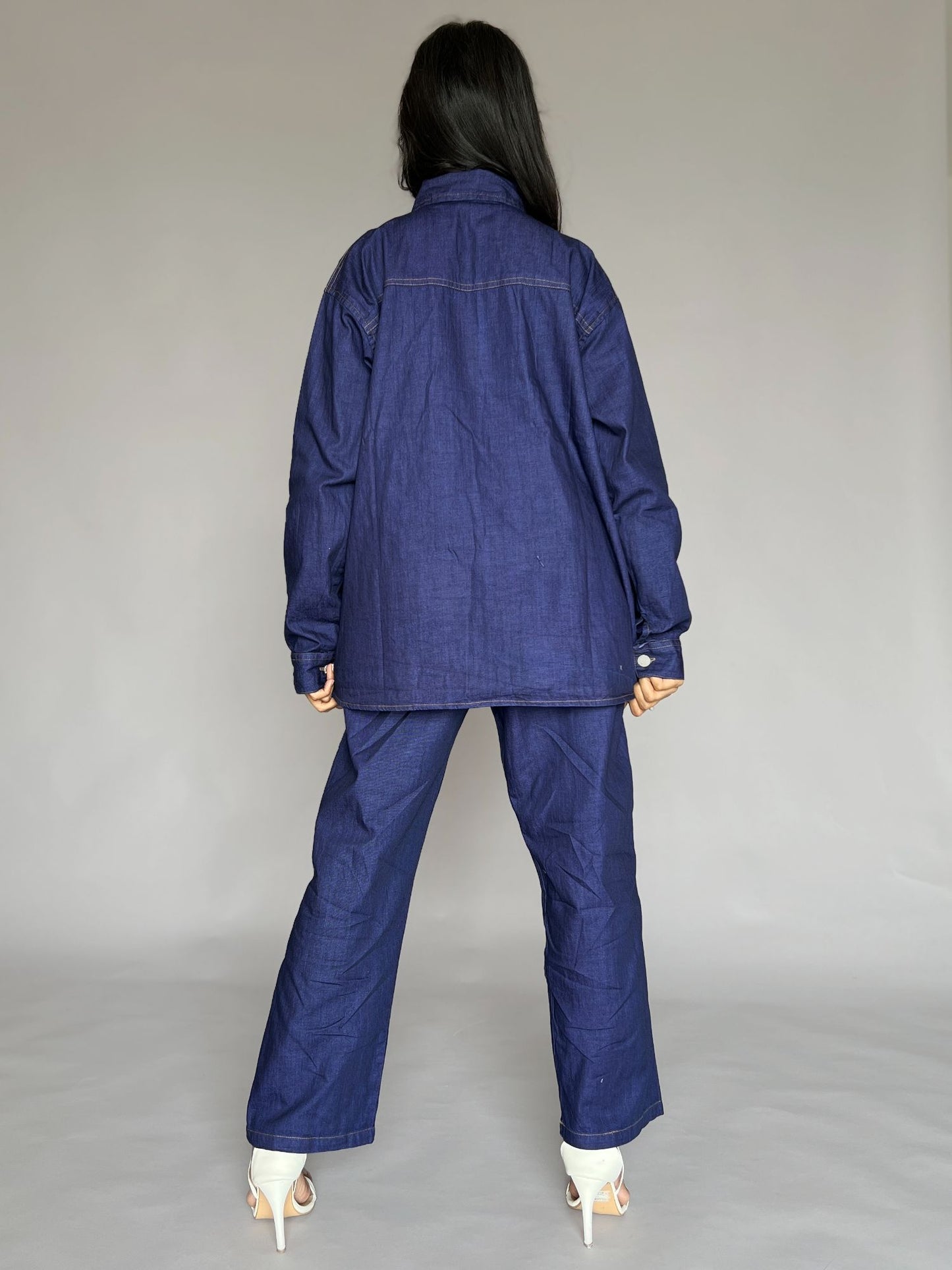 Denim Shirt & Pants Co-ord Set– 2 Piece