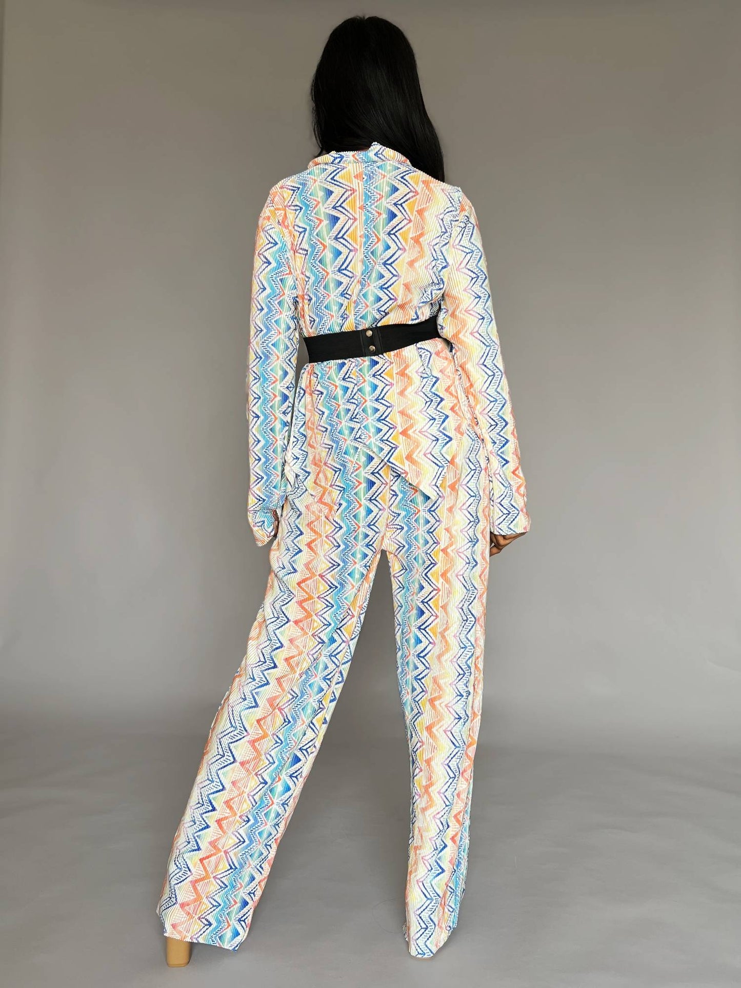 Pastel Printed Pants Co-ord – 2 Piece
