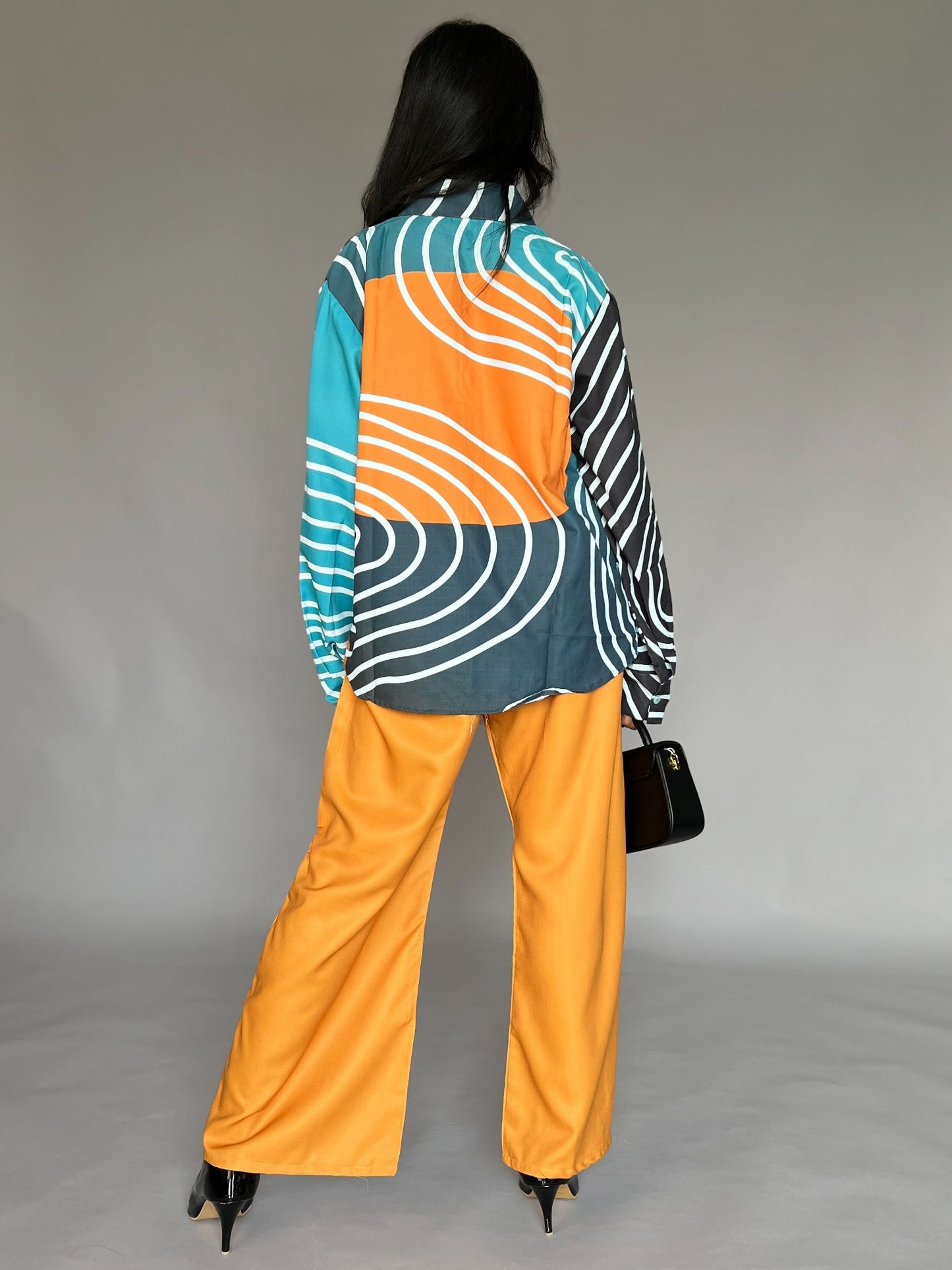 Abstract Print Pants Co-ord – 2 Piece