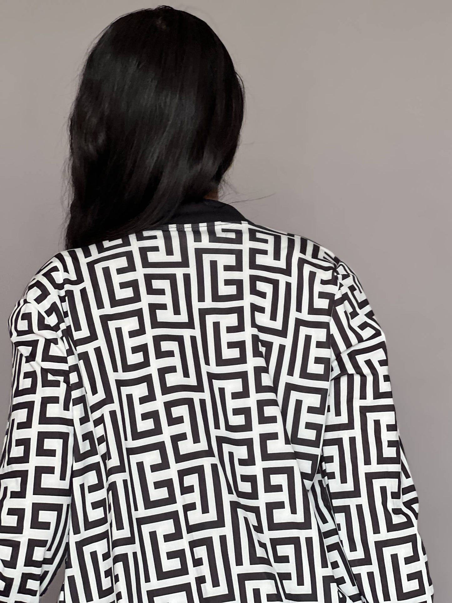Nora- Geometric Zip-Front 3 Piece Co-Ord Set