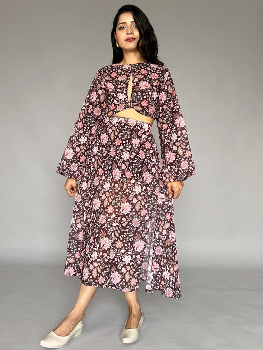 Floral Co-ord Set with Skirt & Top