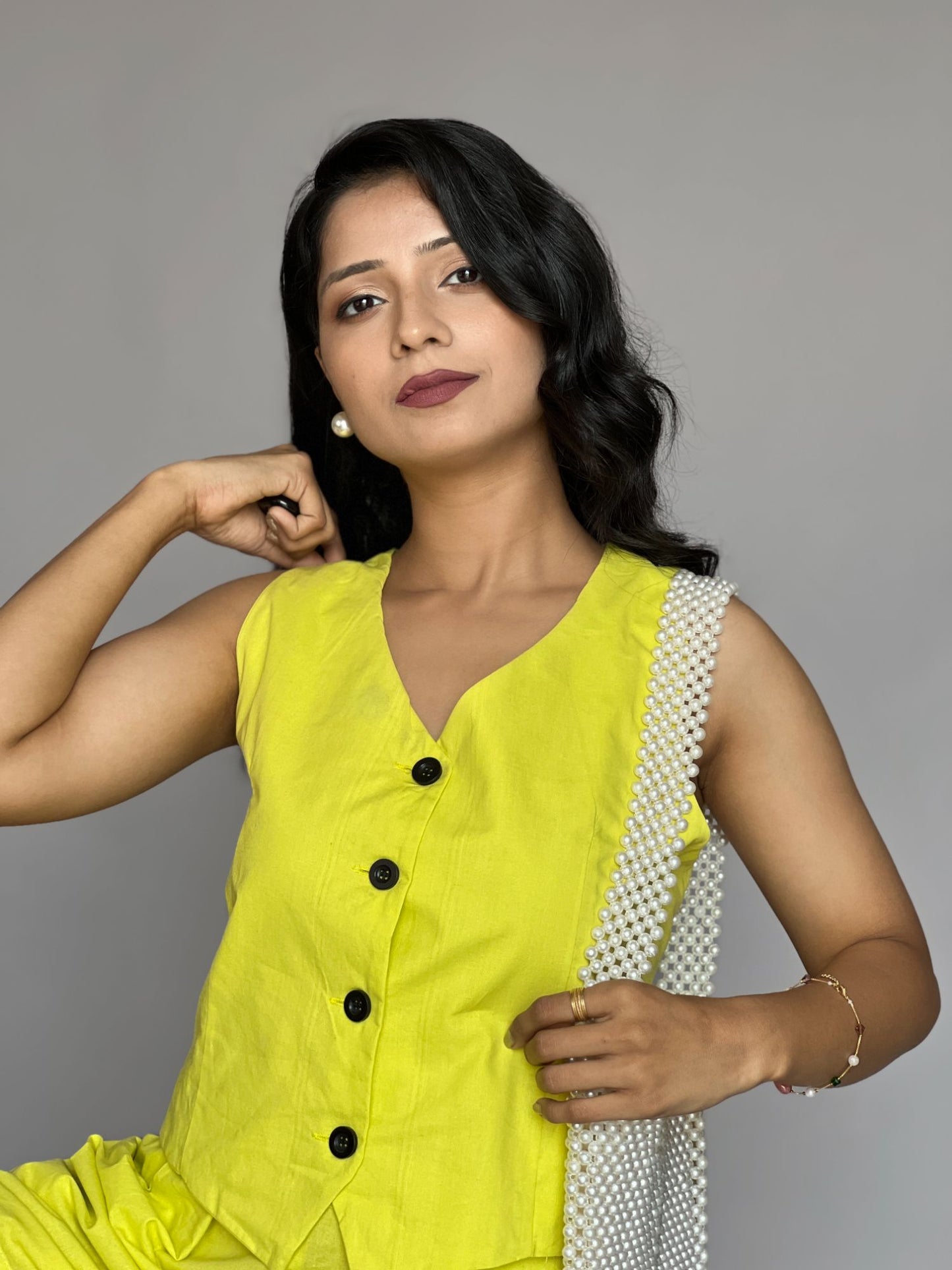 Sleeveless Vest Co-Ord Set - 2 Piece