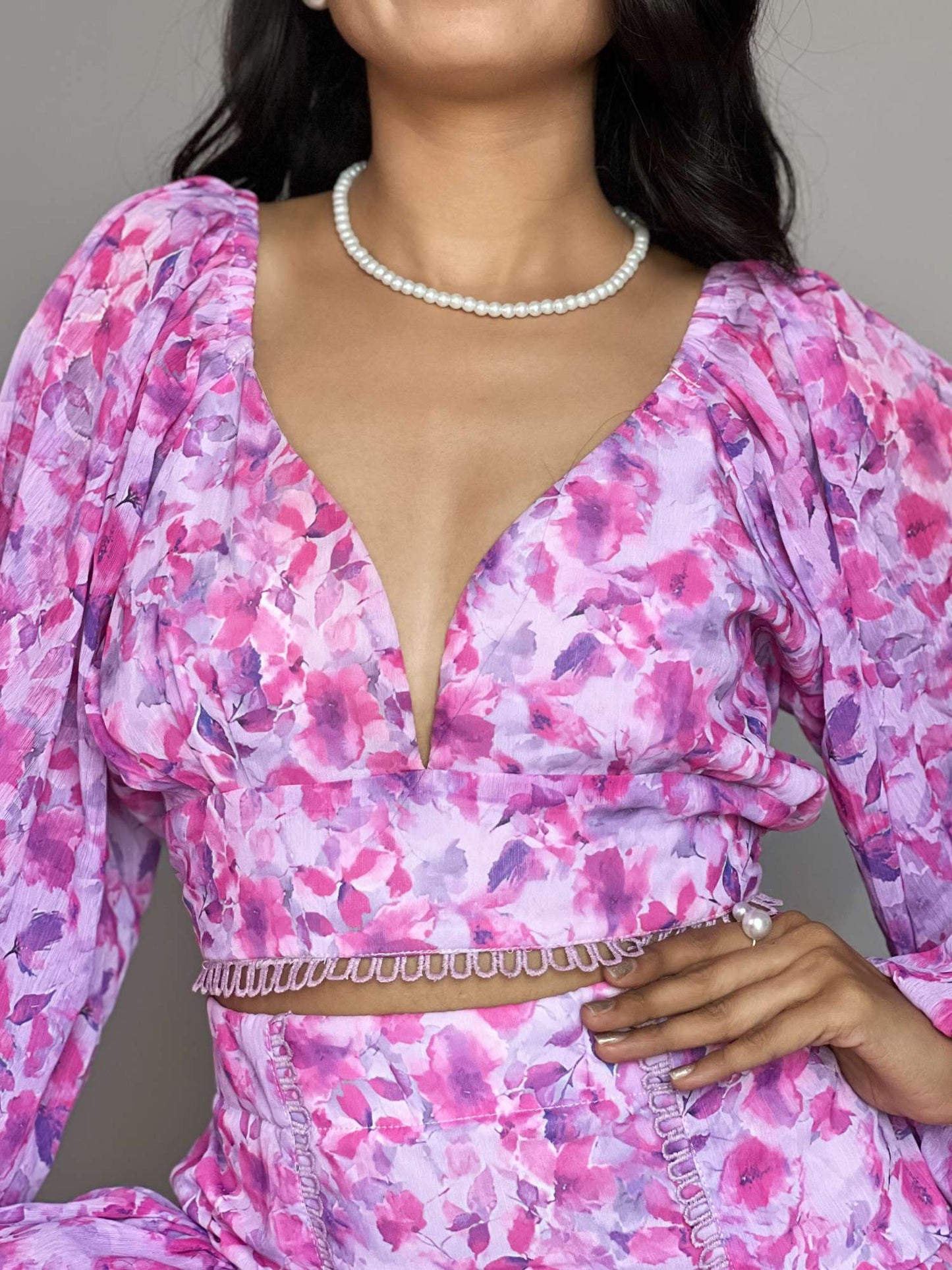 Floral 2-Piece Skirt Co-ord Set