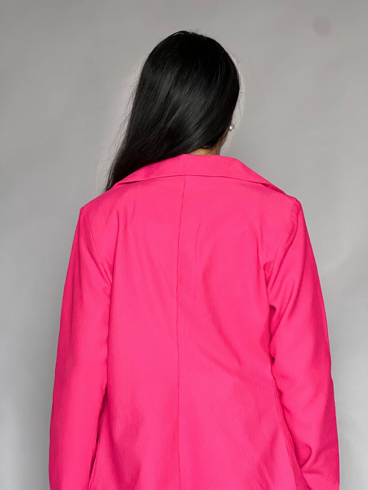 Hot Pink Three-Piece Blazer Co-Ord Set