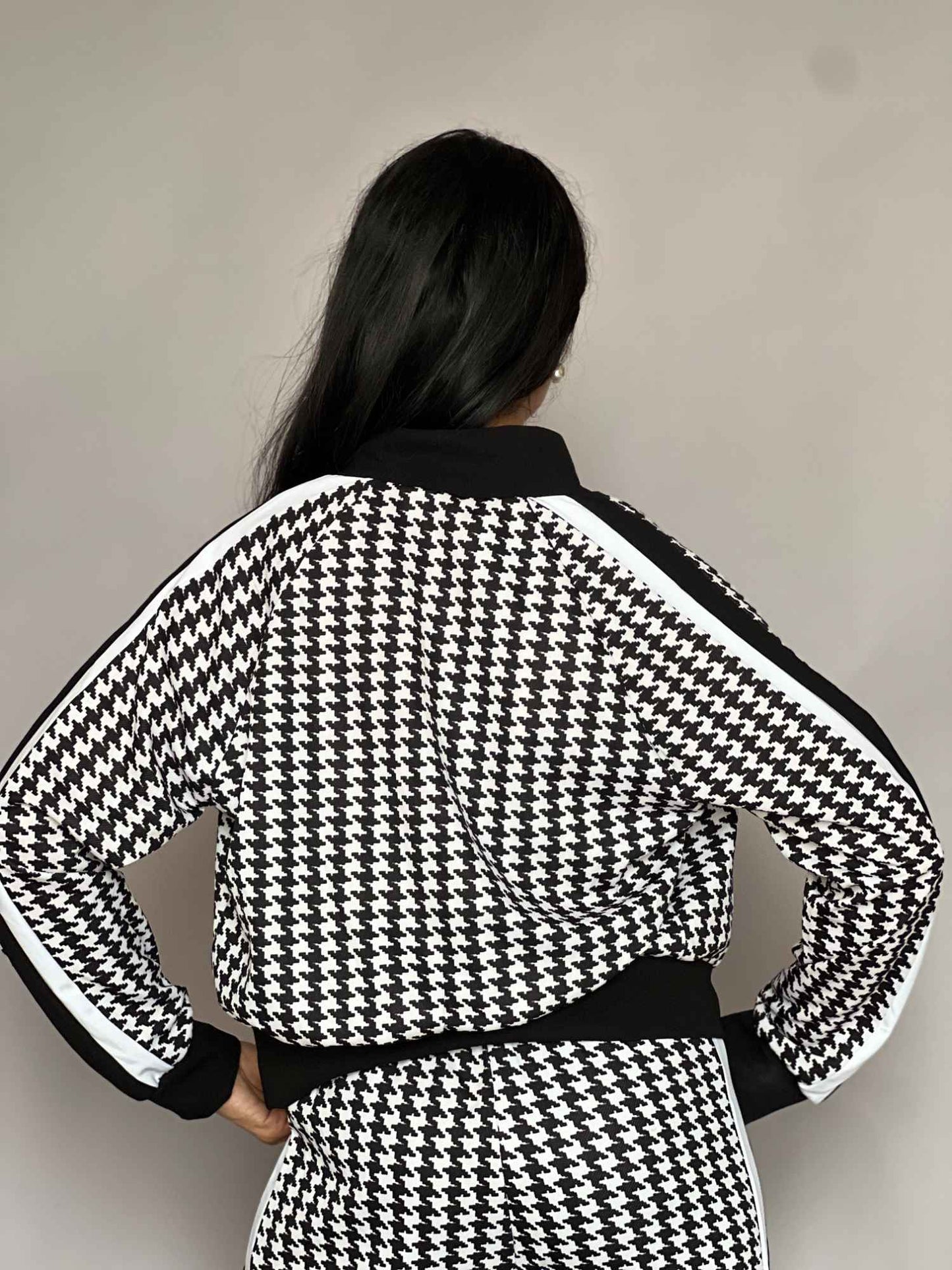 Houndstooth Three-Piece Co-Ord Set Women