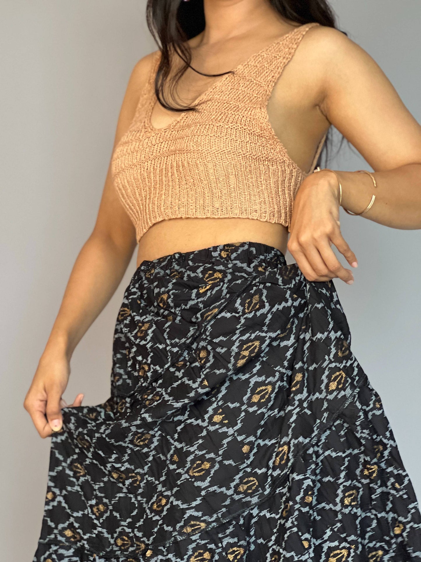 Indo-western  Skirt-Top Coord Set