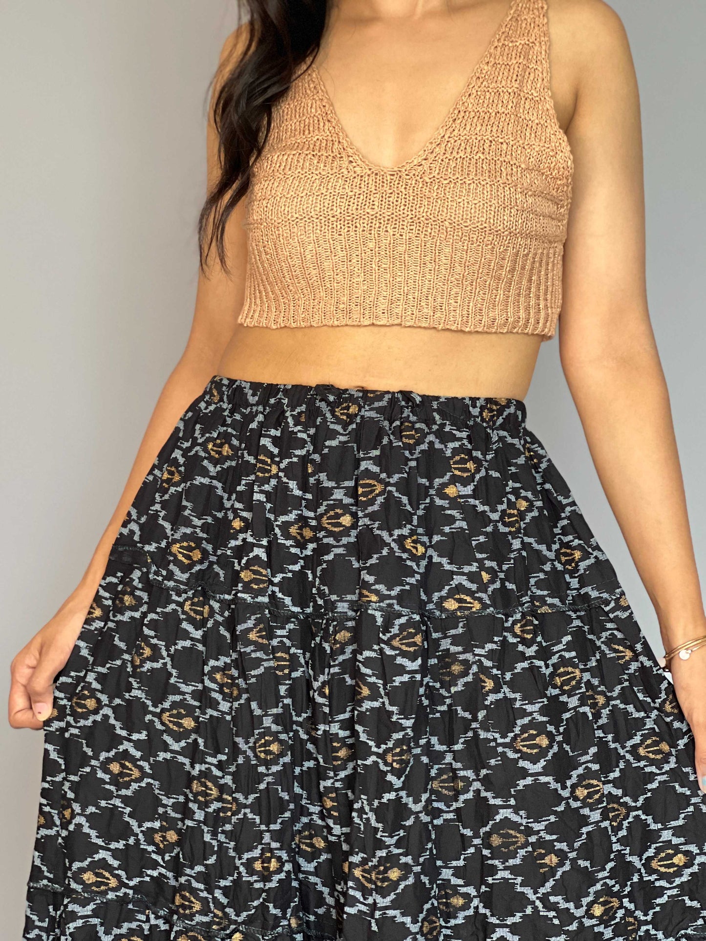 Indo-western  Skirt-Top Coord Set
