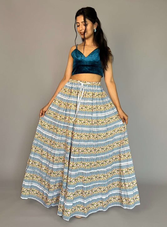 Indo-western  Skirt-Top Coord Set