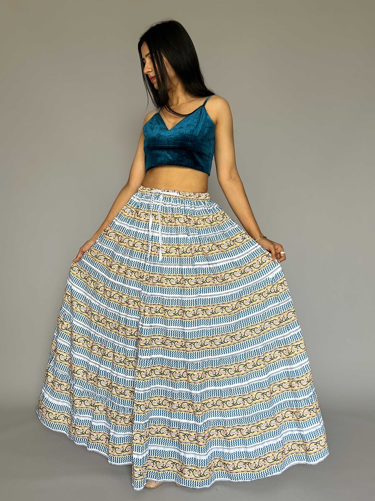 Indo-western  Skirt-Top Coord Set