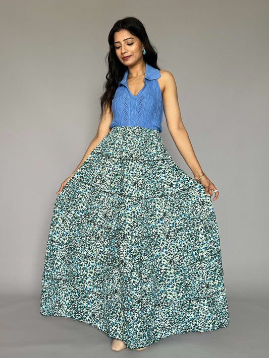 Indo-western  Skirt-Top Coord Set