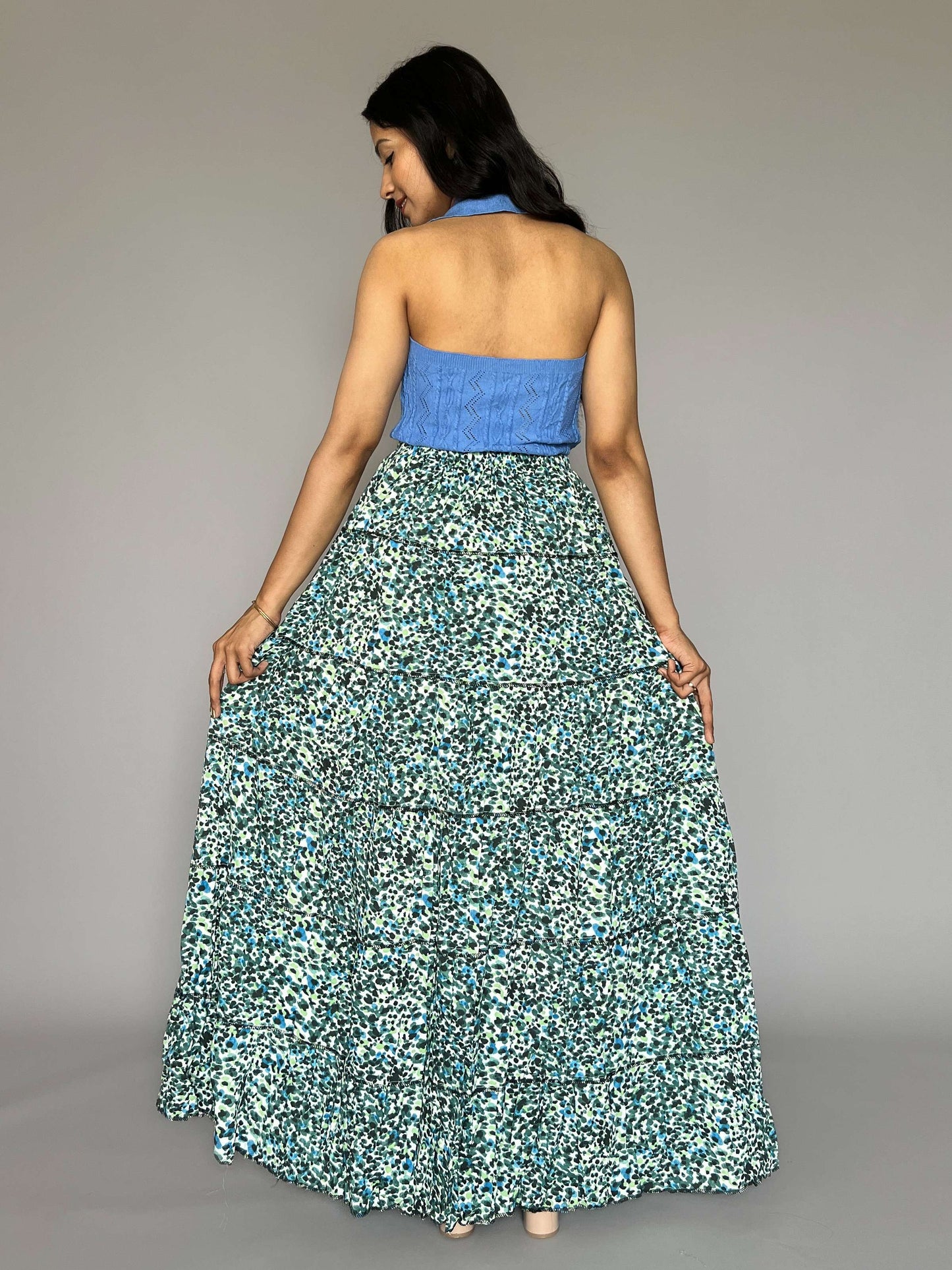 Indo-western  Skirt-Top Coord Set