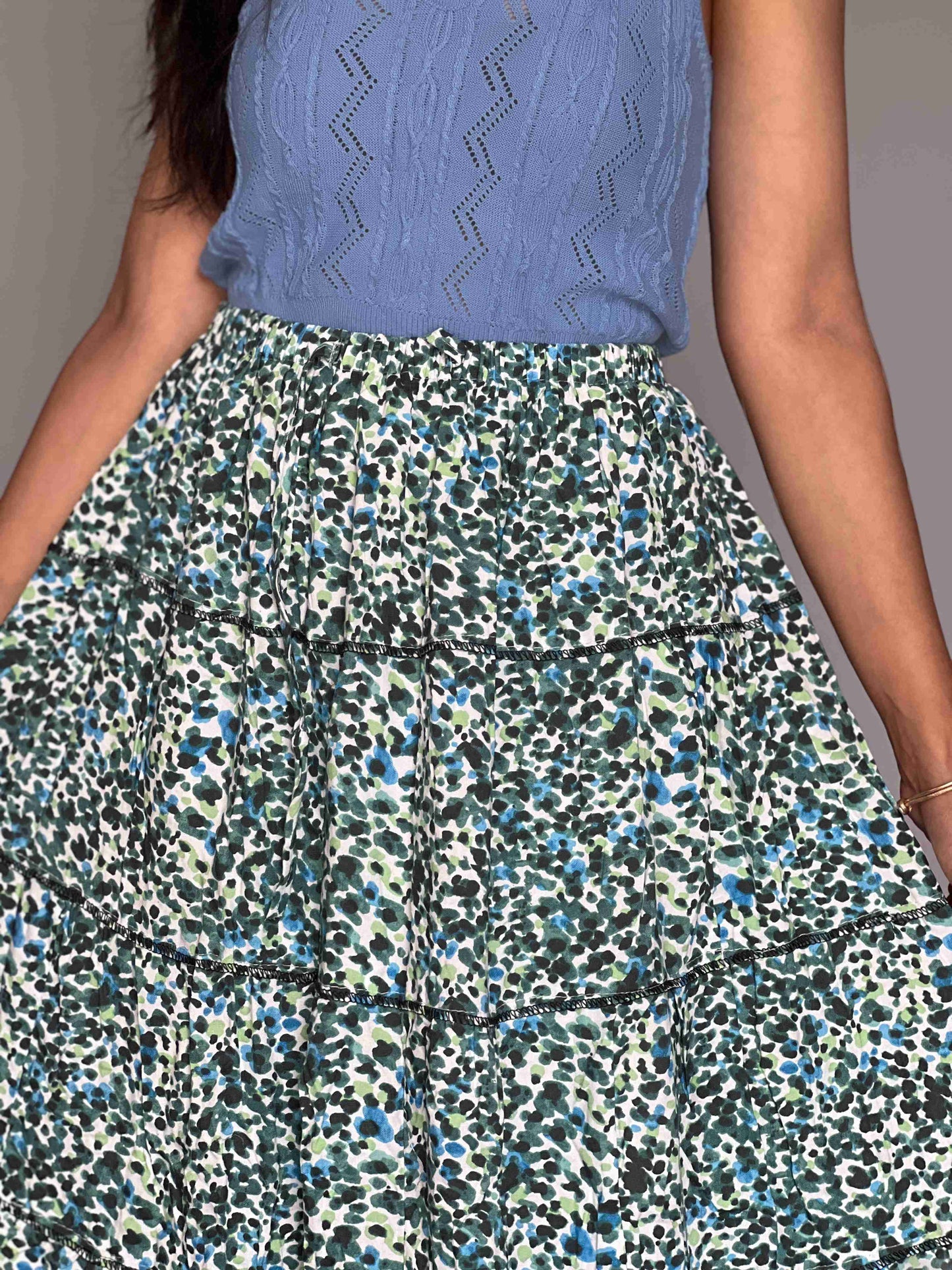 Indo-western  Skirt-Top Coord Set