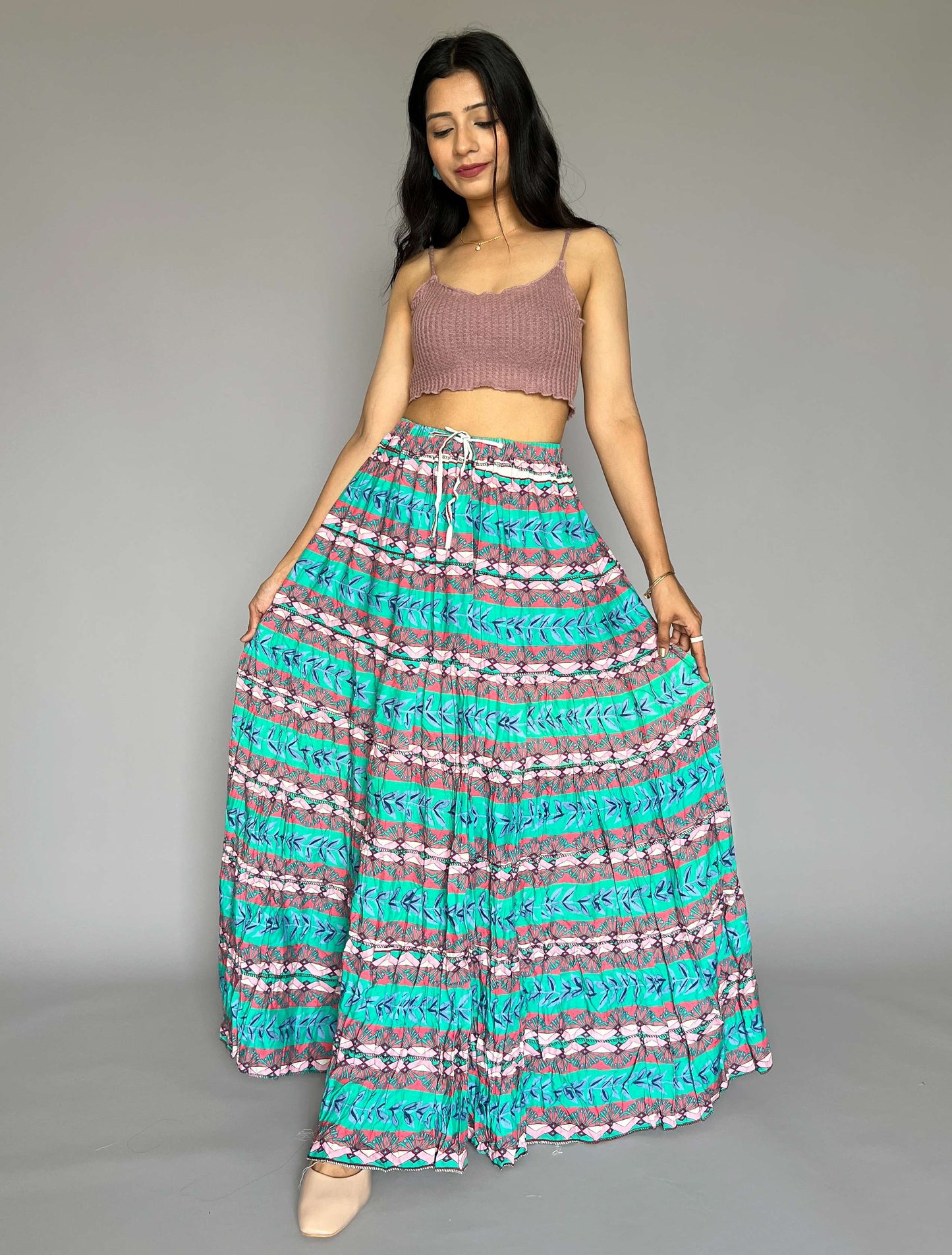 Indo-western Skirt-Top Coord Set