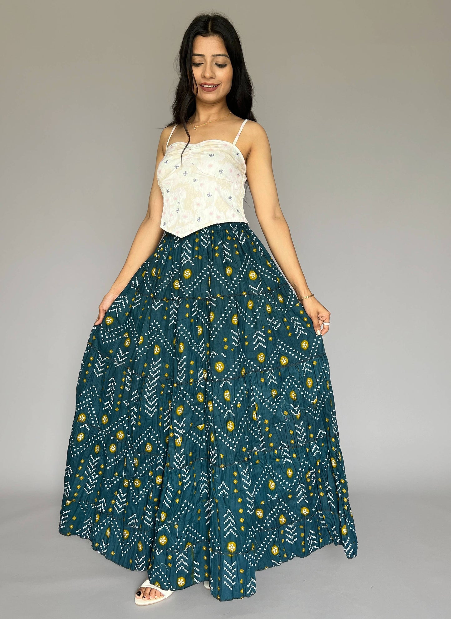 Indo-western Skirt-Top Coord Set