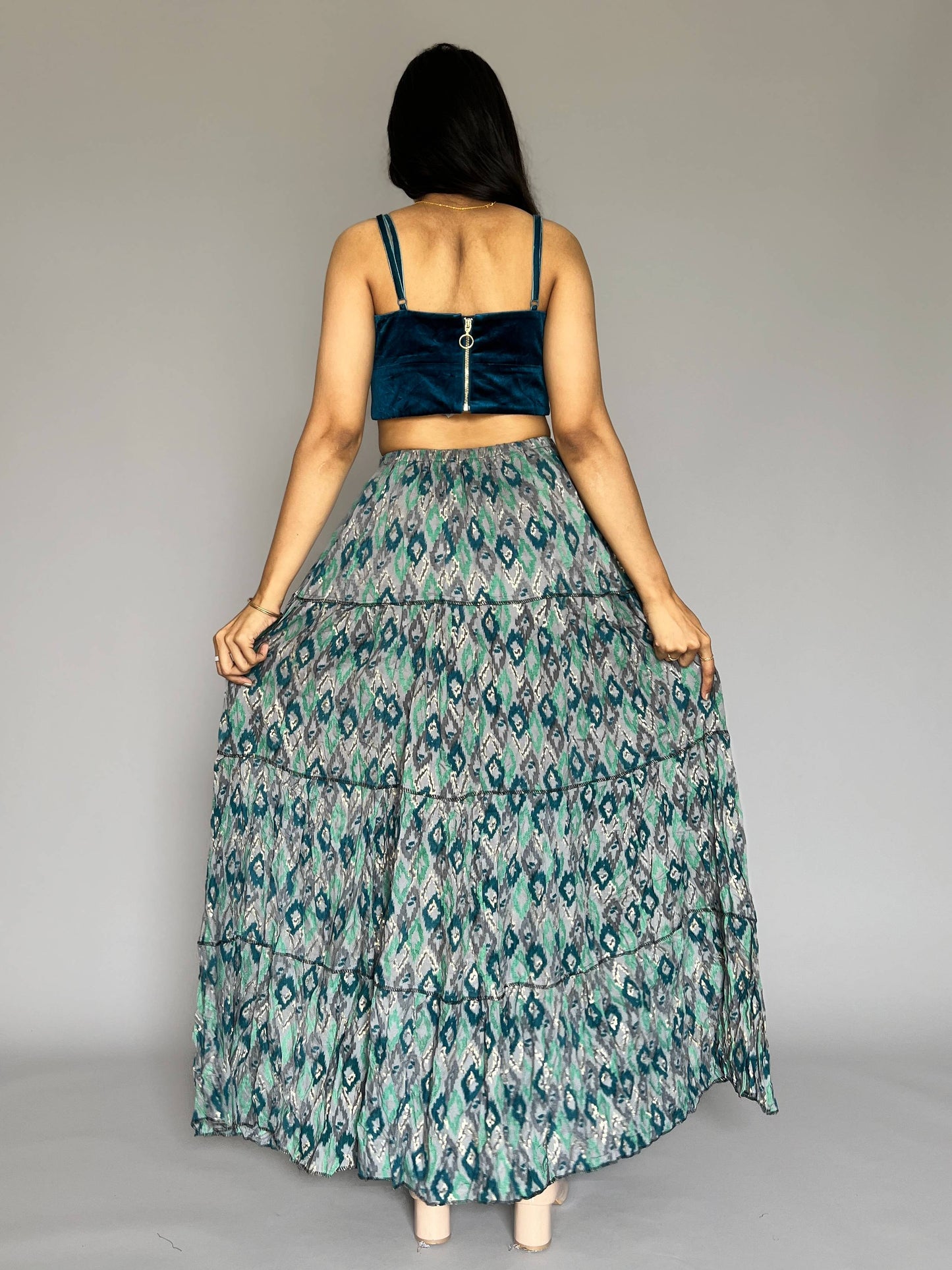Indo-western Skirt-Top Coord Set