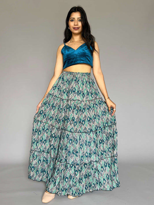 Indo-western Skirt-Top Coord Set