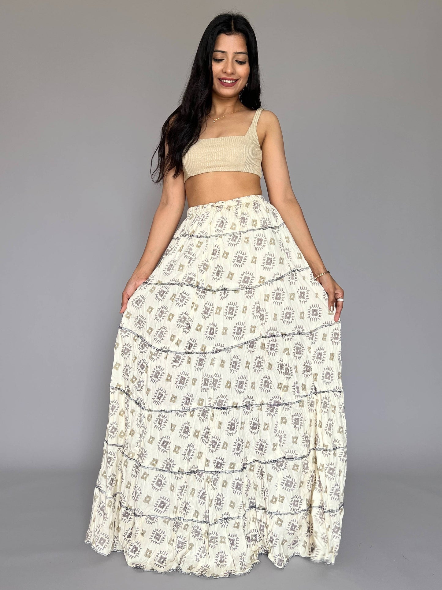 Indo-western Skirt-Top Coord Set