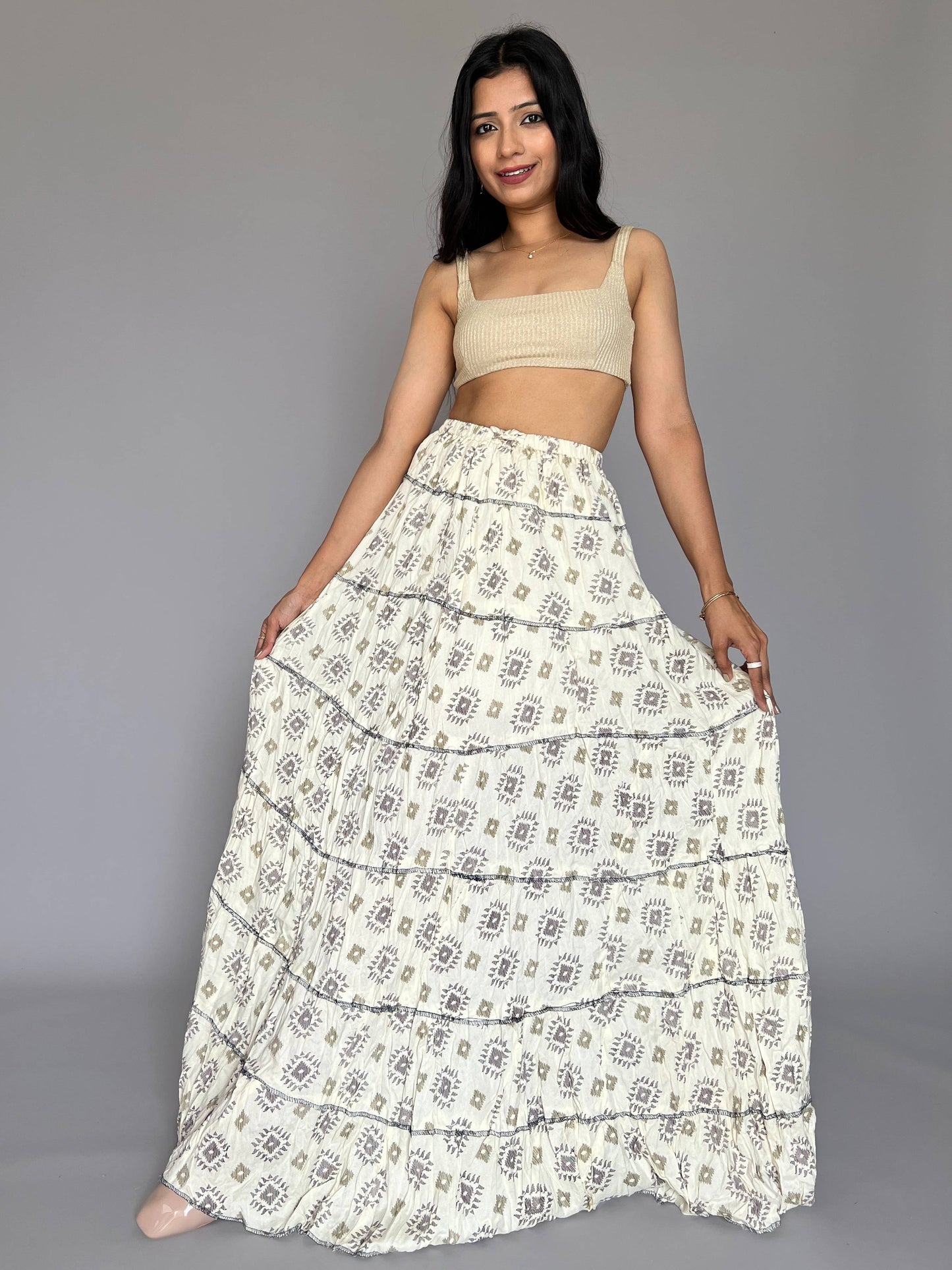 Indo-western Skirt-Top Coord Set